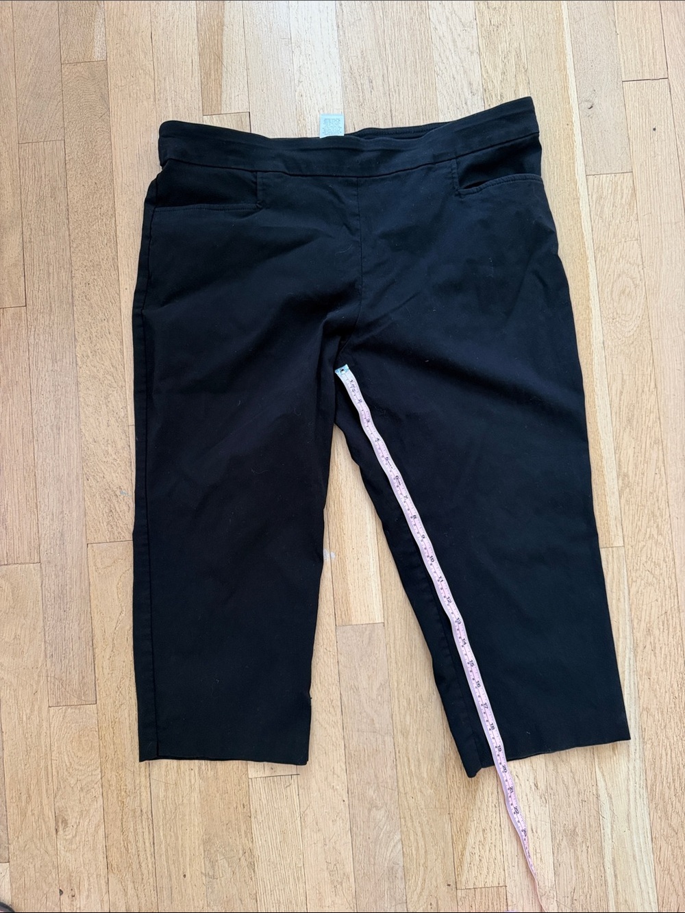 Time and Tru Black Women's Capri Pants, stretchy
